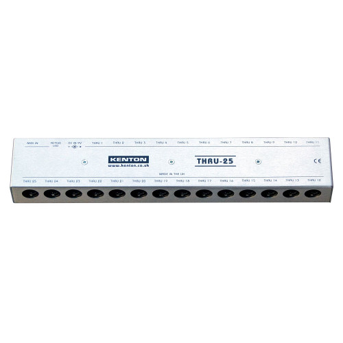 Kenton THRU-25 - 1 MIDI in to 25 MIDI Thru